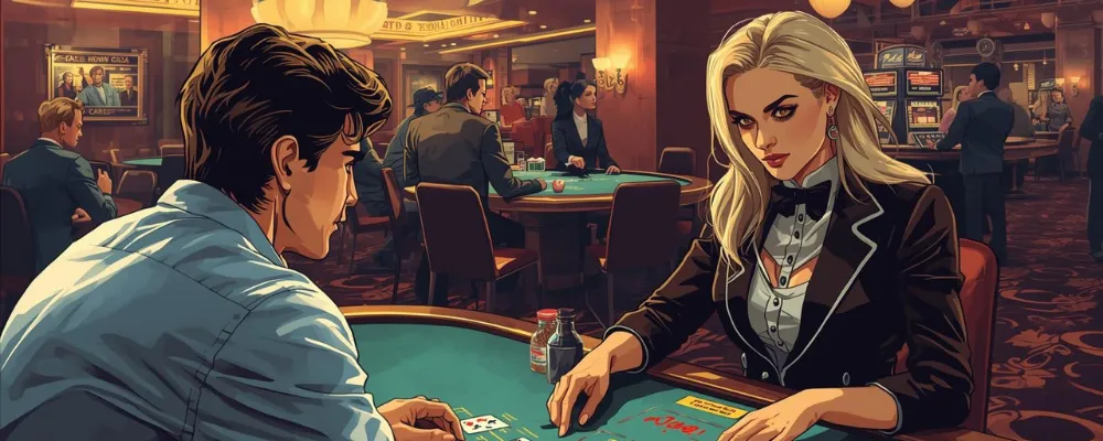 カジノでの両替と着席の英会話